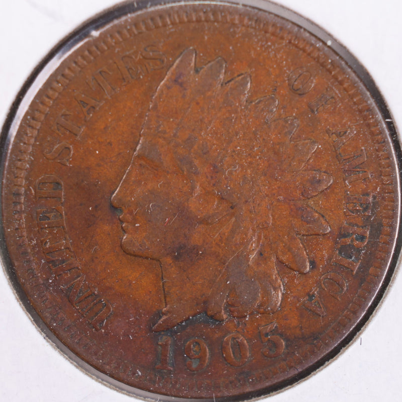 1905 Indian Head Cent, Very Fine Circulated Coin, Store