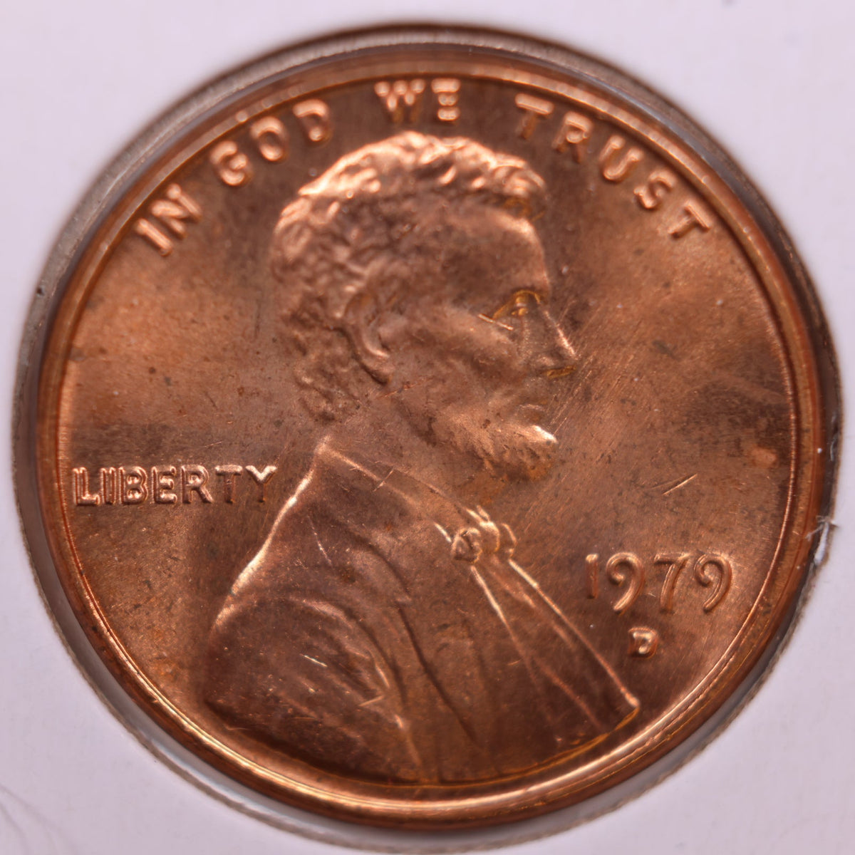 1979-D Lincoln Memorial Cent, Uncirculated Coin, Store #CT1719