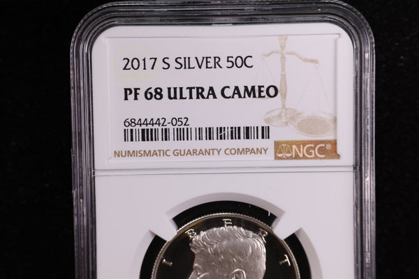 2017-S Kennedy Silver Proof Half Dollar, NGC Certified. Store #23082360