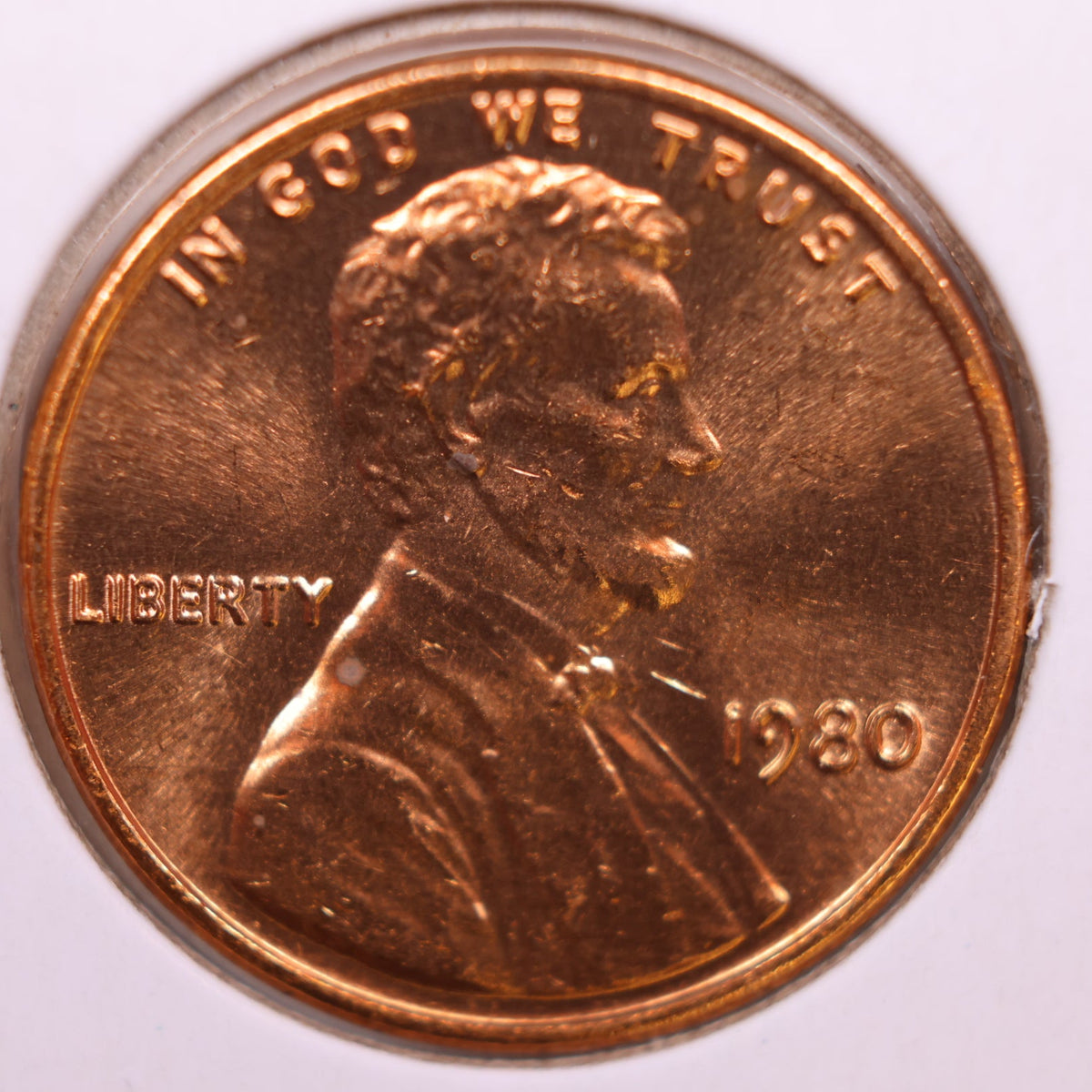 1980 Lincoln Memorial Cent, Uncirculated Coin, Store #CT1721