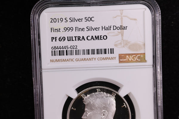 2019-S Kennedy Silver Proof Half Dollar, NGC Certified. Store #23082361