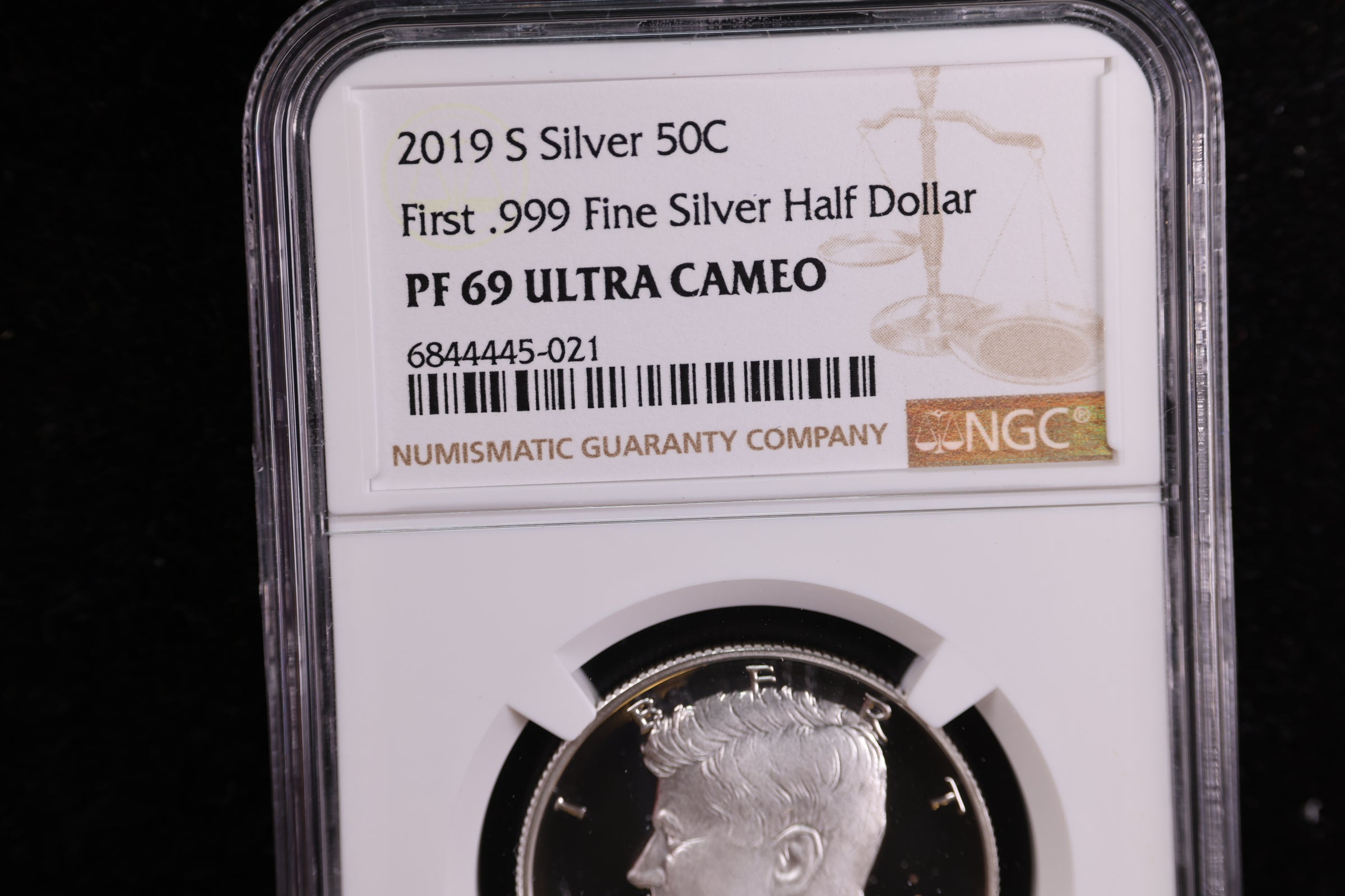 2019-S Kennedy Silver Proof Half Dollar, NGC Certified. Store #23082361