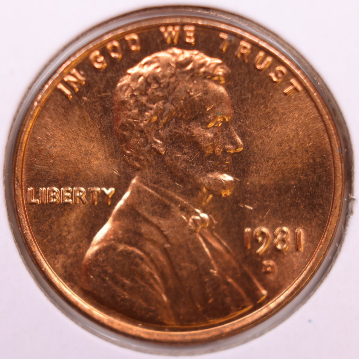 1981-D Lincoln Memorial Cent, Uncirculated Coin, Store #CT1726