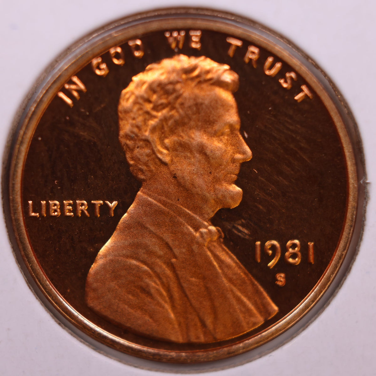 1981-S Lincoln Memorial Cent, Proof Uncirculated Coin, Store #CT1727