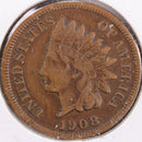 1908-S Indian Head Cent, Very Fine Circulated Coin, Store