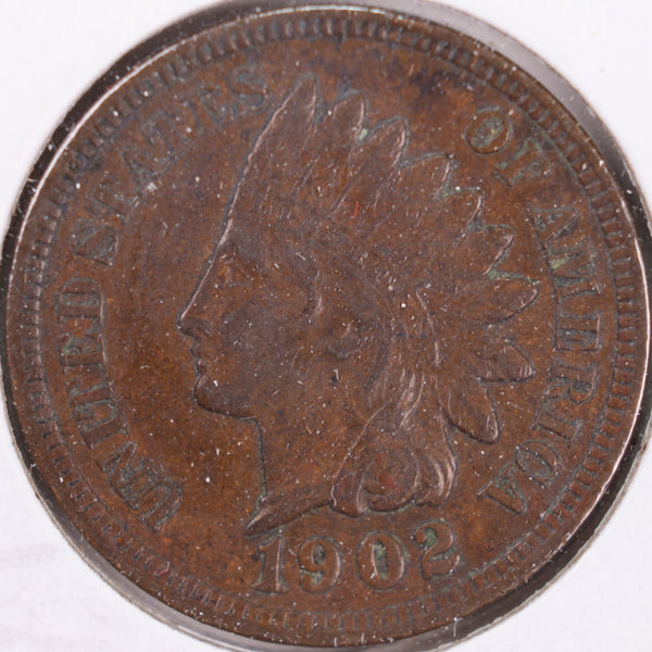 1902 Indian Head Cent, Extra Fine Circulated Coin, Store #CT0395