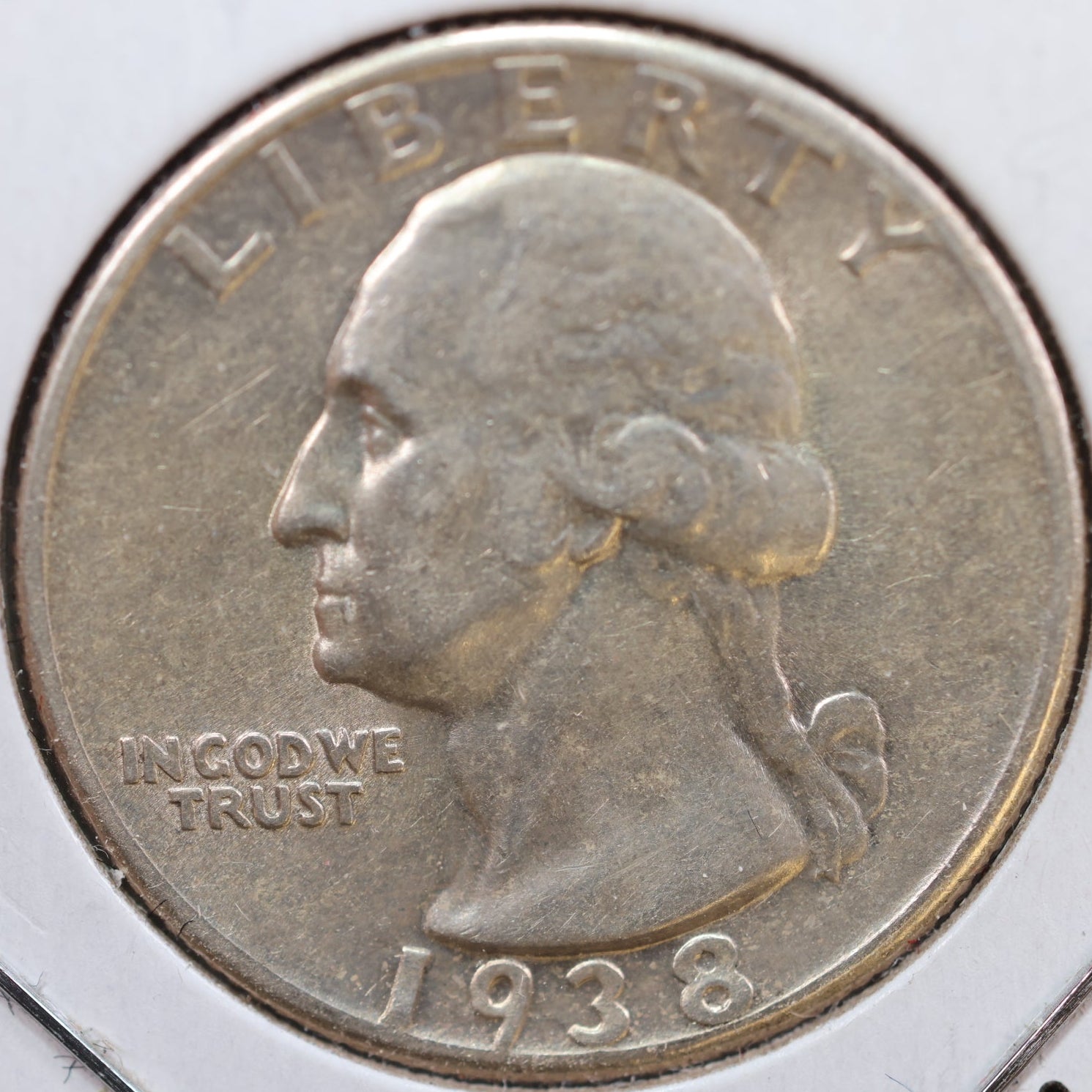 1938 Washington Quarter, About Uncirculated+ Coin, Store #QR968