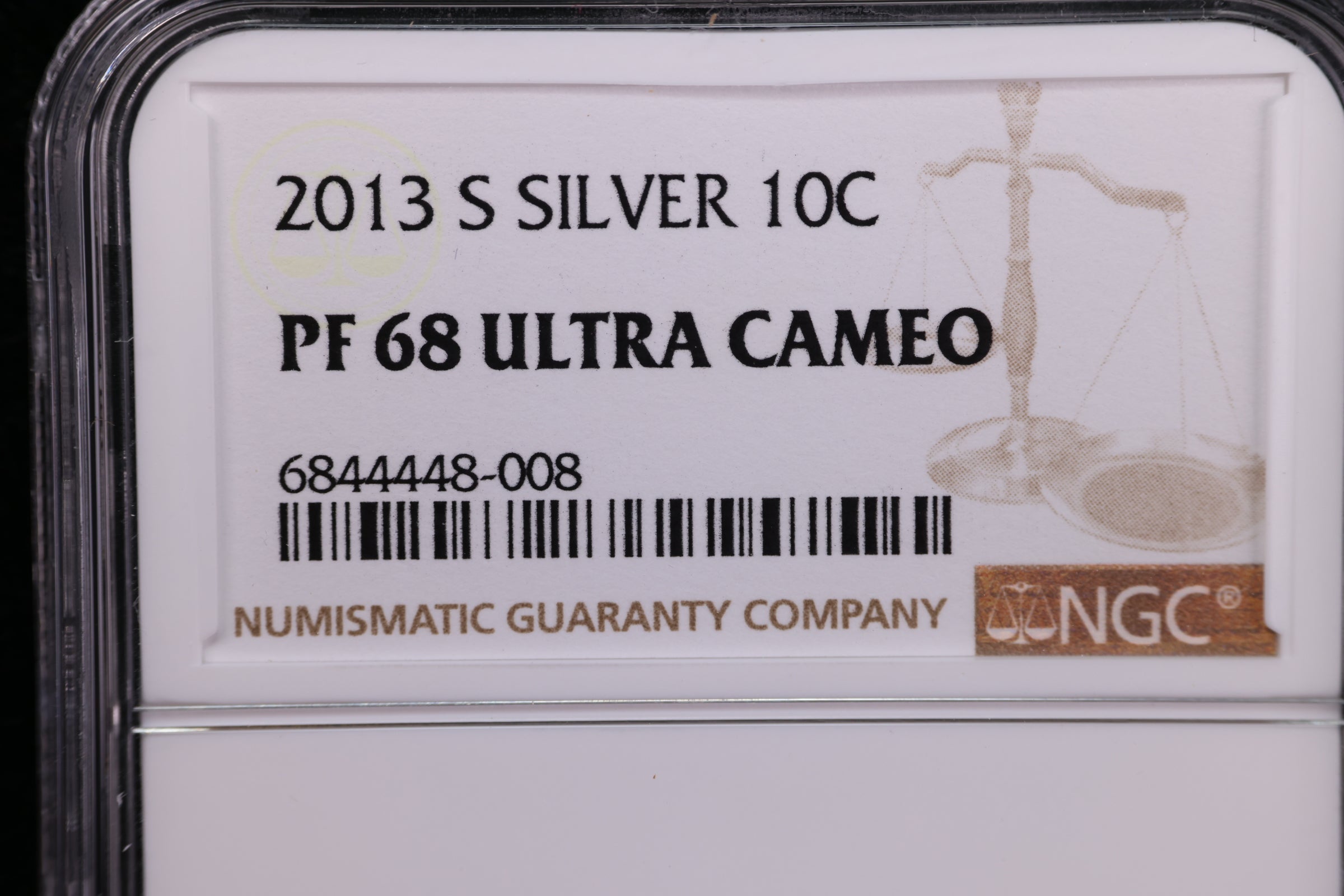 2013-S Roosevelt Proof Silver Dime, NGC Certified. Store #23082364
