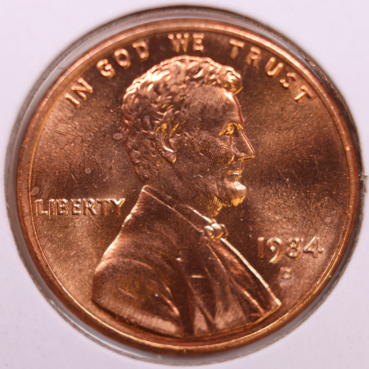 1984-D Lincoln Memorial Cent, Uncirculated Coin, Store #CT1733
