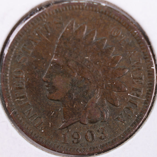 1903 Indian Head Cent, Extra Fine Circulated Coin, Store #CT0398
