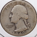 1940-D Washington Quarter, Very Good Circulated Coin, Store