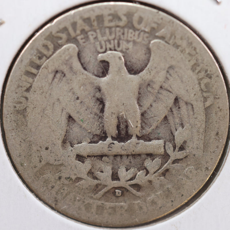 1940-D Washington Quarter, Very Good Circulated Coin, Store