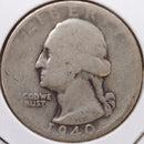 1940-D Washington Quarter, Good Circulated Coin, Store