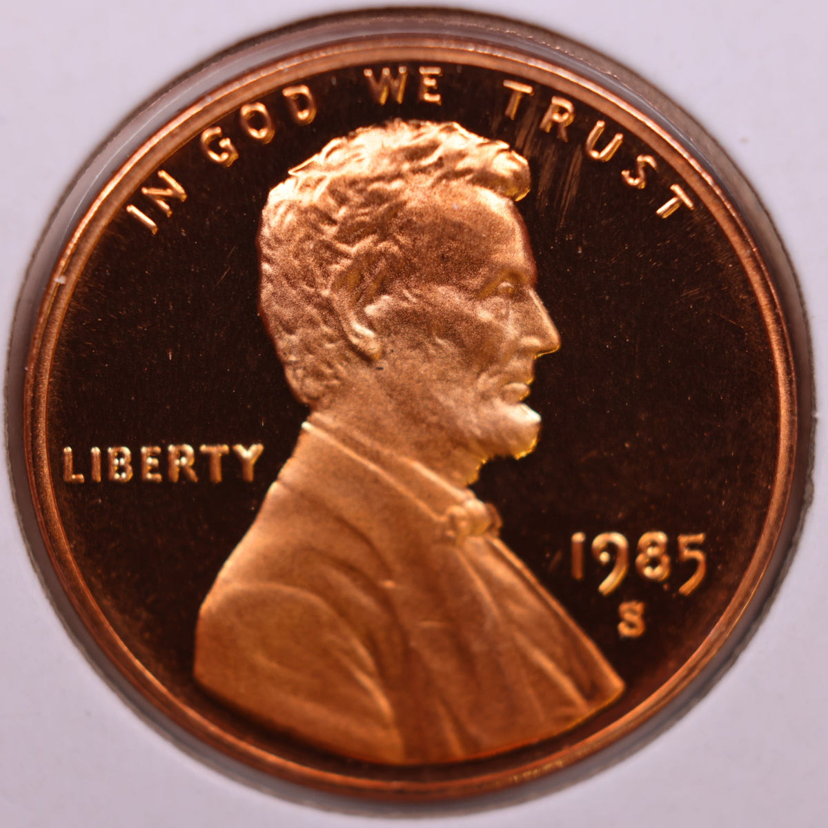 1985-S Lincoln Memorial Cent, Proof Uncirculated Coin, Store #CT1737
