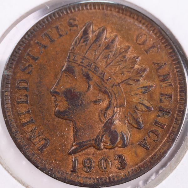 1903 Indian Head Cent, Extra Fine Circulated Coin, Store #CT0402