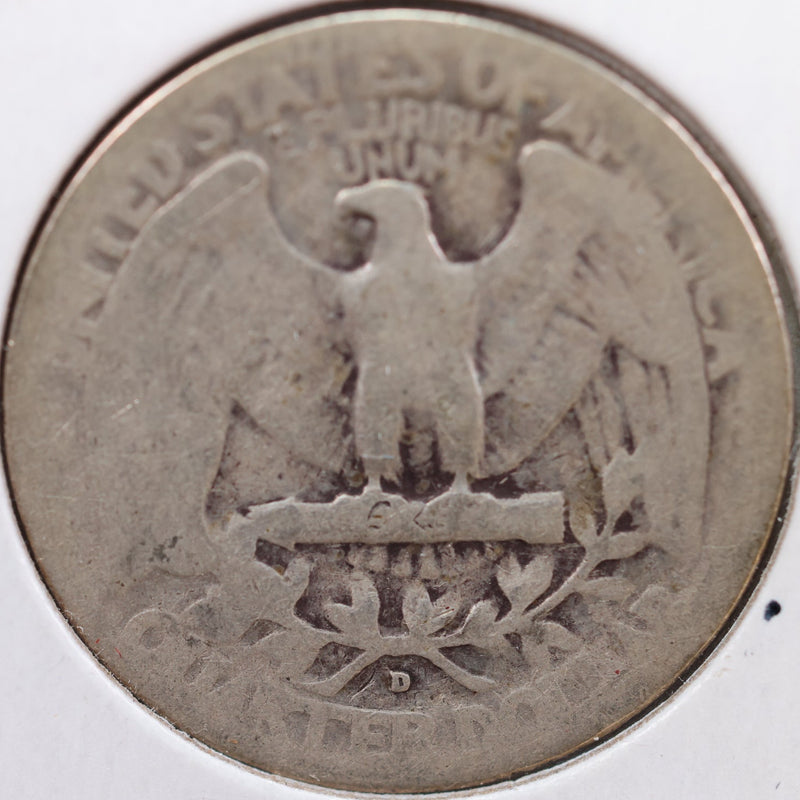 1940-D Washington Quarter, Good Circulated Coin, Store