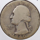 1940-D Washington Quarter, Good Circulated Coin, Store