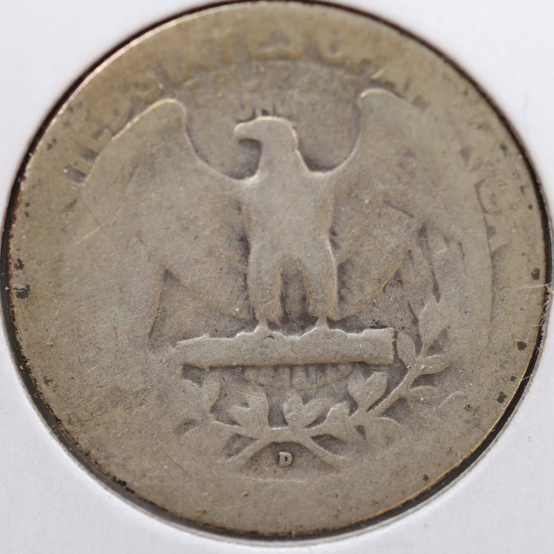 1940-D Washington Quarter, Good Circulated Coin, Store