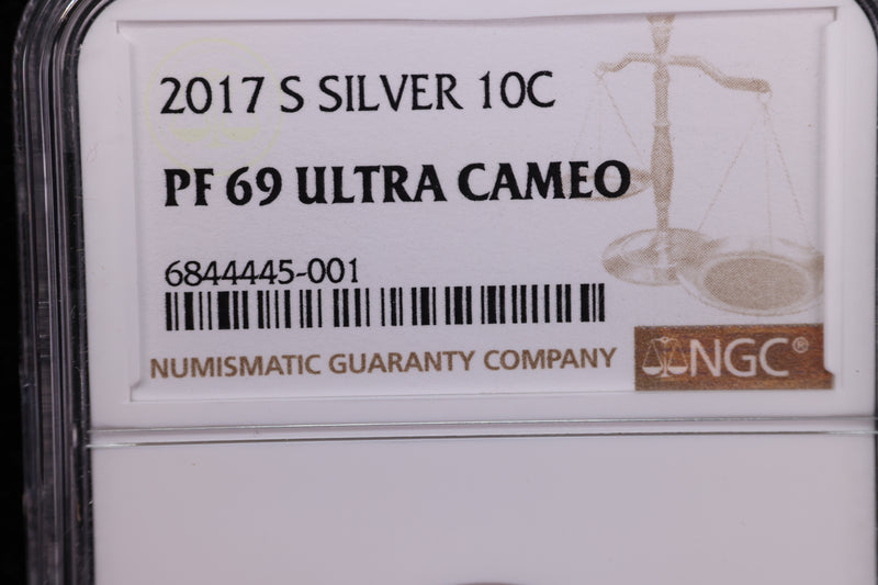 2017-S Roosevelt Proof Silver Dime, NGC Certified. Store