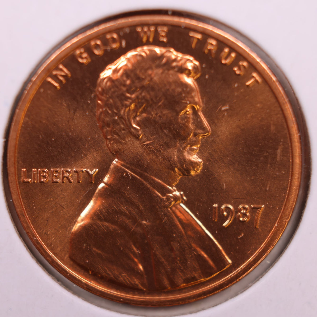 1987 Lincoln Memorial Cent, Uncirculated Coin, Store #CT1741