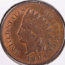 1904 Indian Head Cent, Abt Uncirculated+ Coin, Store