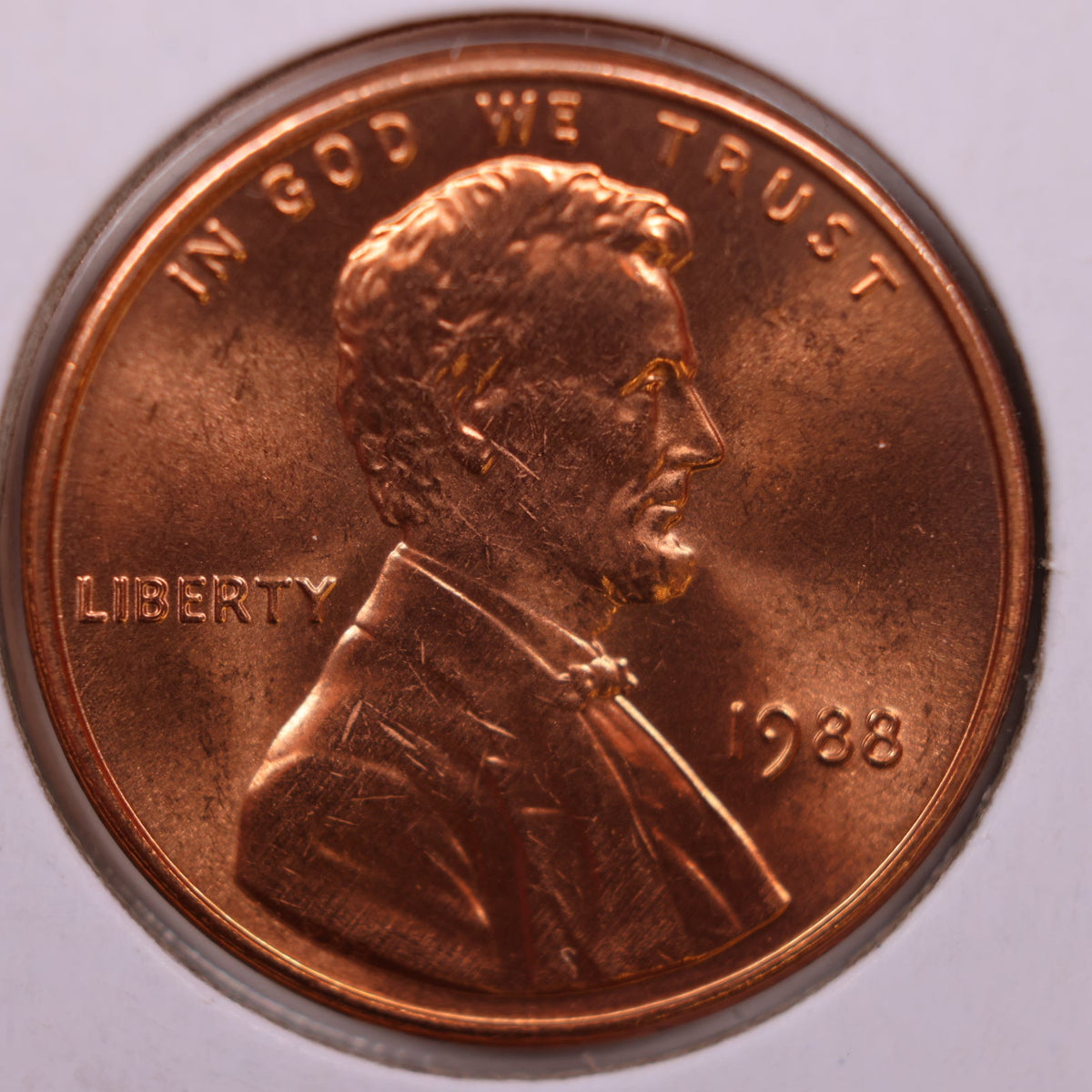 1988 Lincoln Memorial Cent, Uncirculated Coin, Store #CT1744