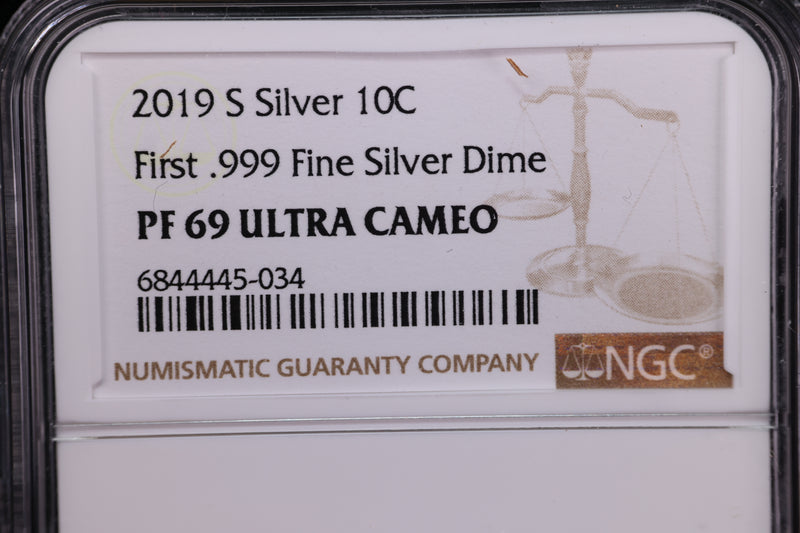 2019-S Roosevelt Proof Silver Dime, NGC Certified. Store