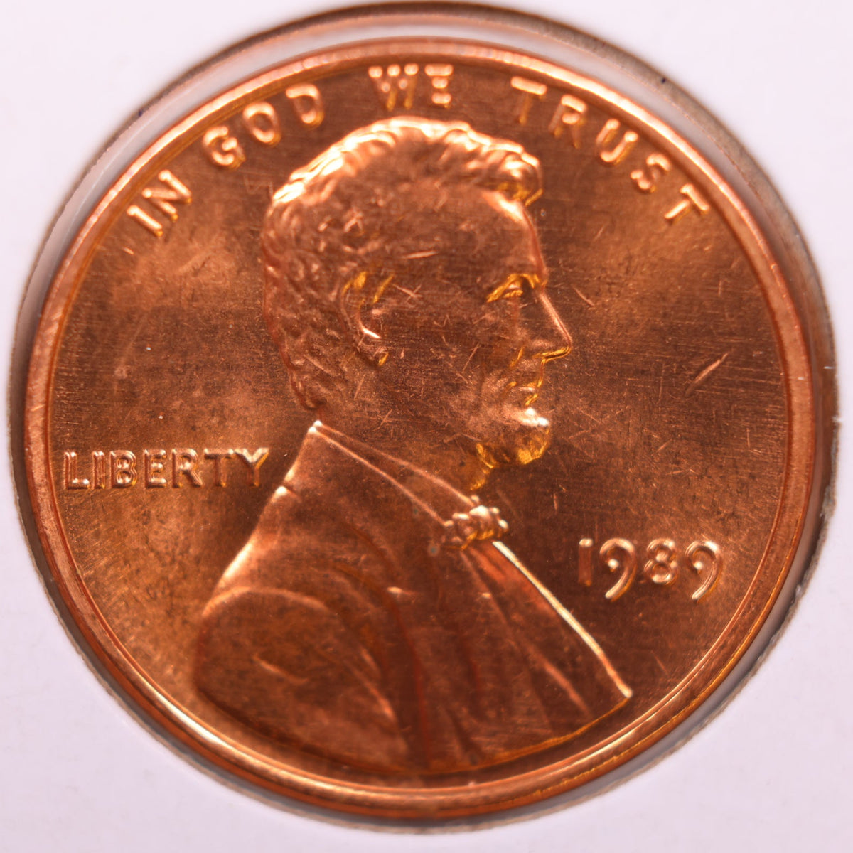1989 Lincoln Memorial Cent, Uncirculated Coin, Store #CT1747