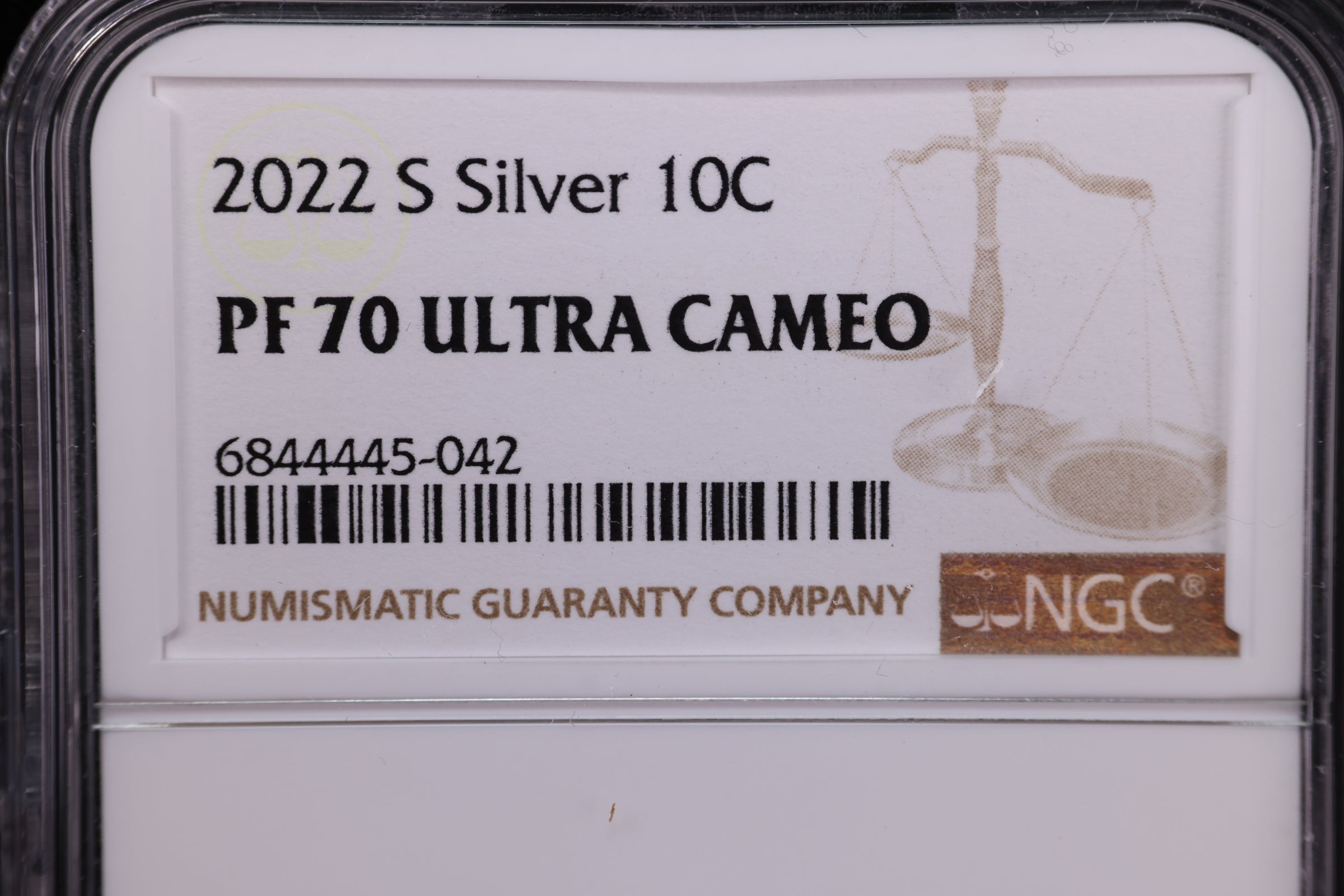 2022-S Roosevelt Proof Silver Dime, NGC Certified. Store #23082375