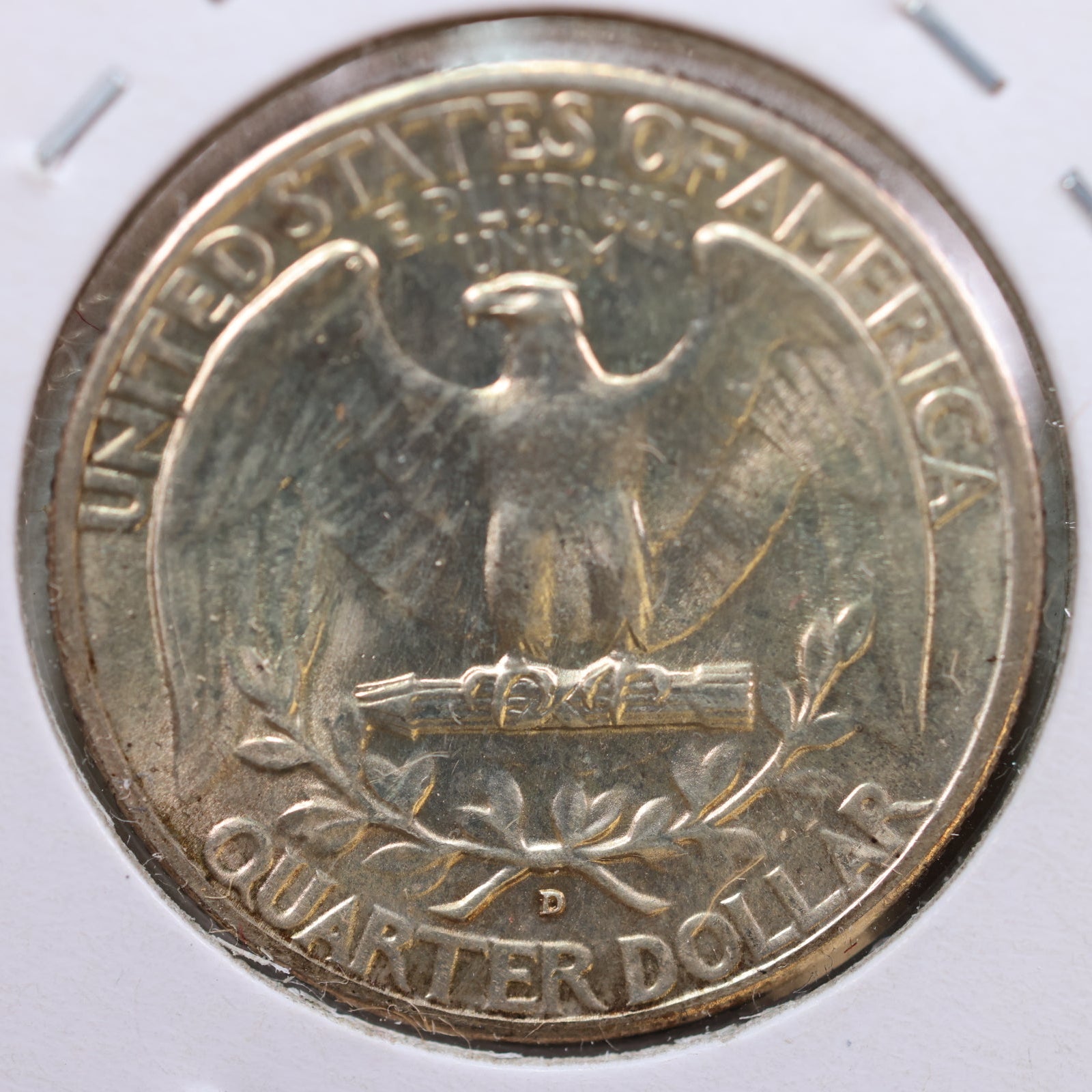 1942-D Washington Quarter, Mint State Uncirculated Coin, Store #QR988