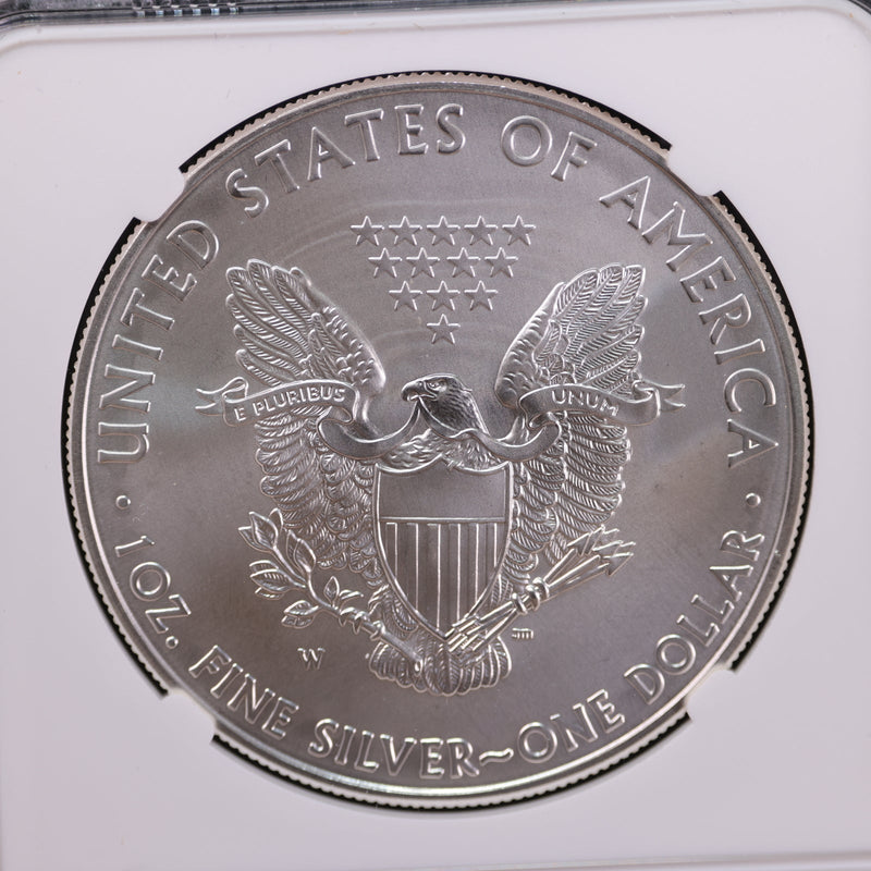 2011-W, American Silver Eagle, Reverse of 2007, NGC Certified. Store