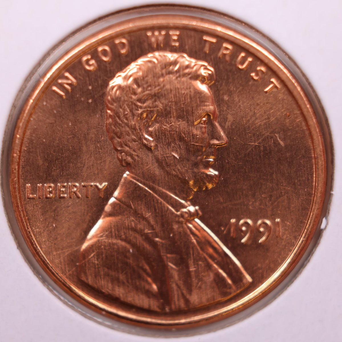 1991 Lincoln Memorial Cent, Uncirculated Coin, Store #CT1753