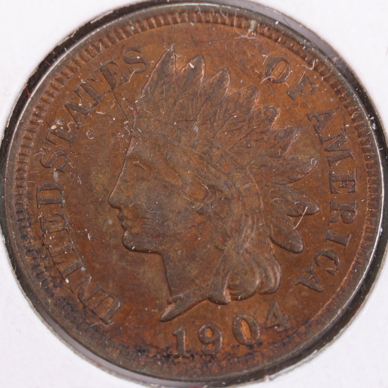 1904 Indian Head Cent, Abt Uncirculated+ Coin, Store #CT0417