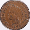 1906 Indian Head Cent, Very Fine+ Circulated Coin, Store
