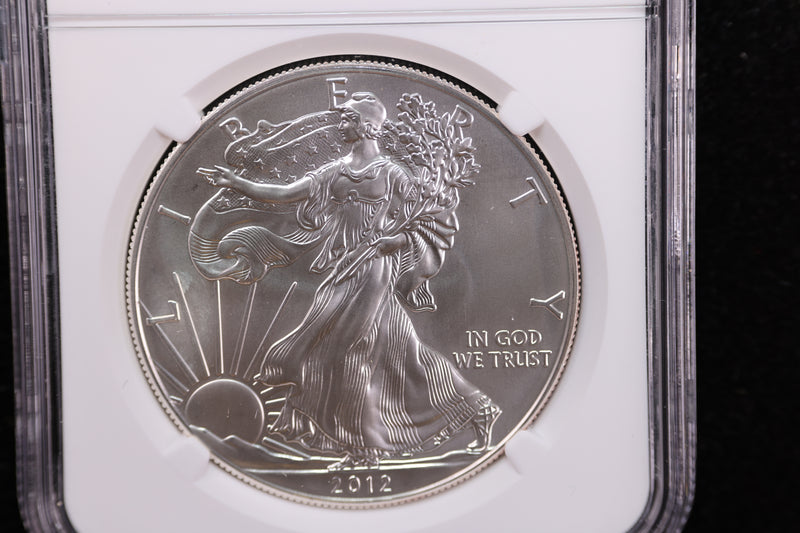 2012-W, American Silver Eagle, Burnished Strike, NGC Certified. Store