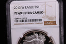 2013-W American Silver Eagle, Proof Strike, NGC Certified. Store