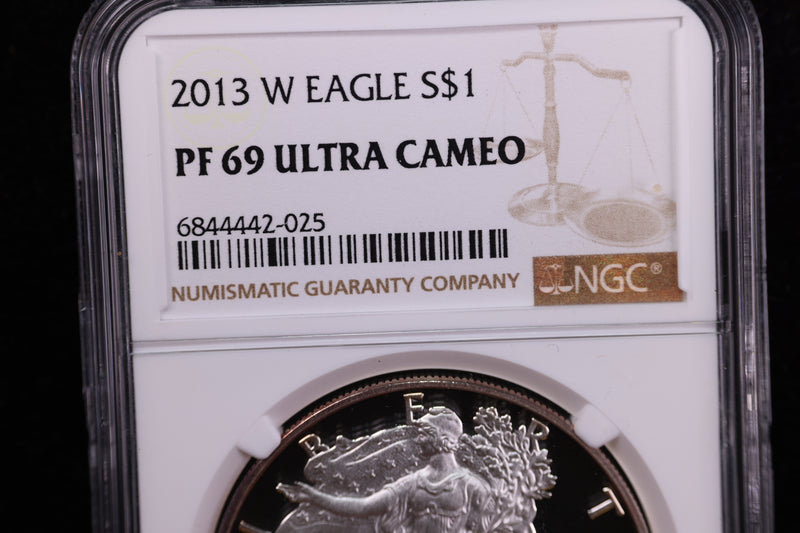 2013-W American Silver Eagle, Proof Strike, NGC Certified. Store
