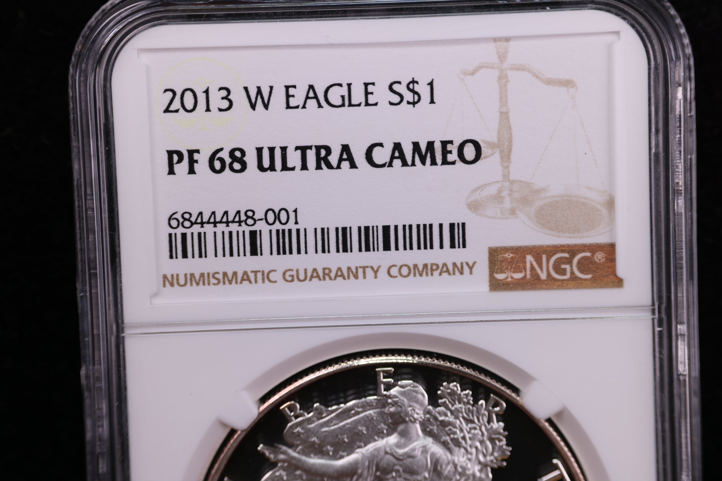 2013-W American Silver Eagle, Proof Strike, NGC Certified. Store #23082382