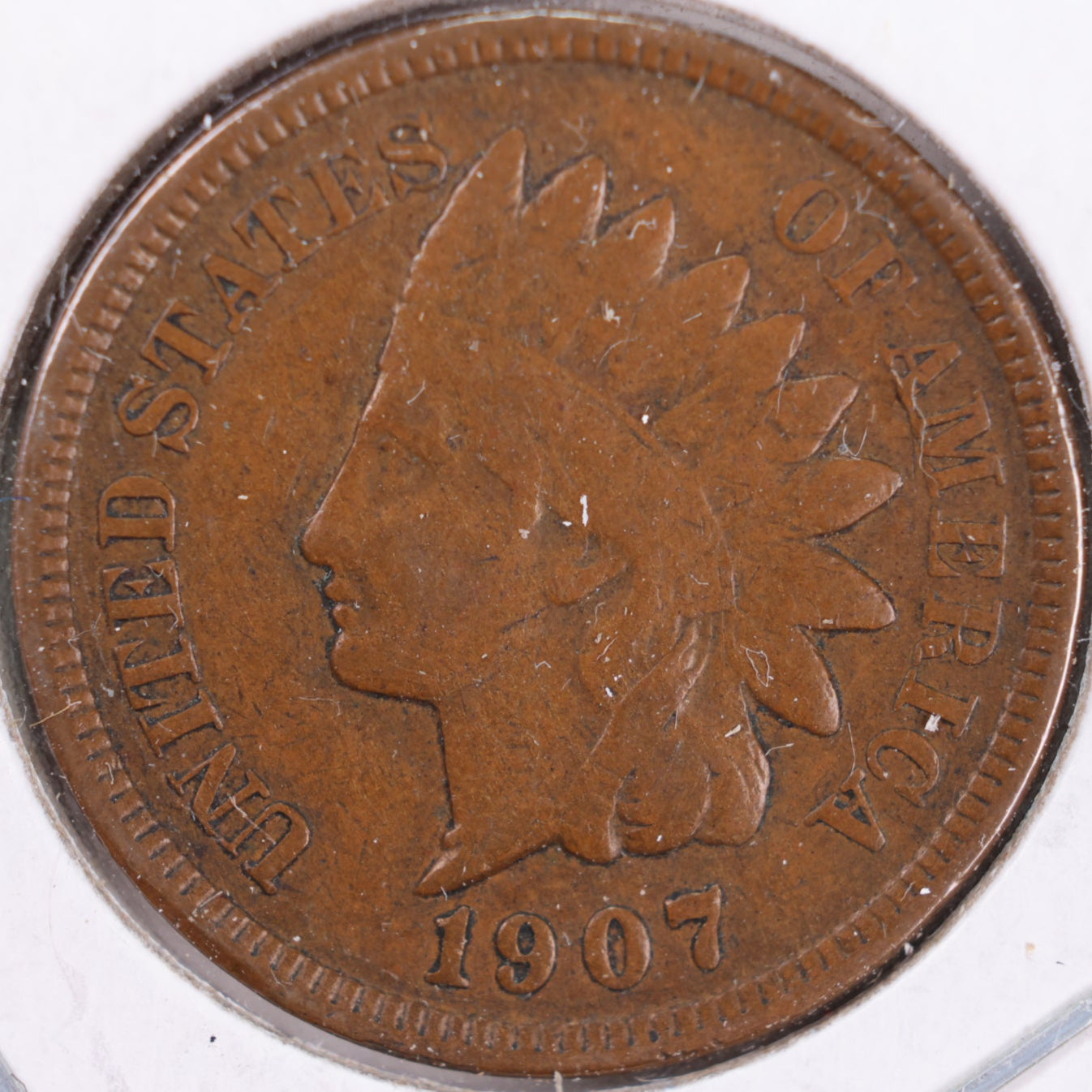 1907 Indian Head Cent, Very Fine+ Circulated Coin, Store #CT0424
