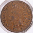 1908 Indian Head Cent, Very Fine Circulated Coin, Store