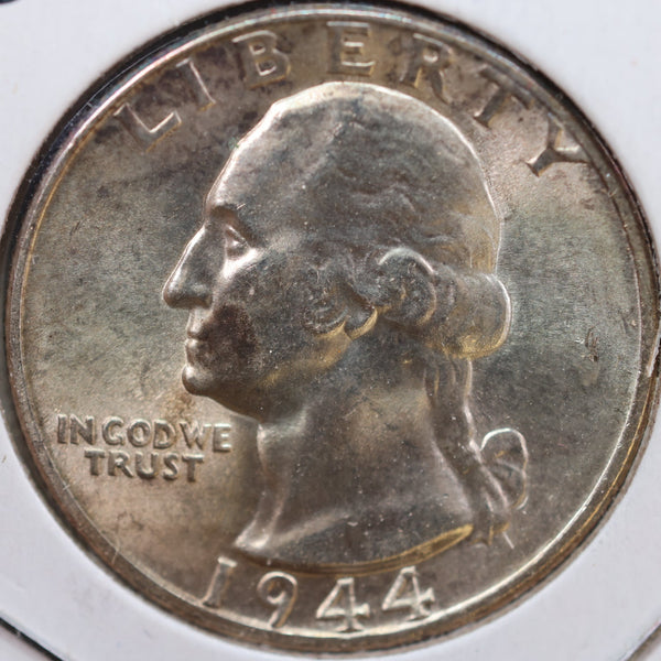 1944 Washington Quarter, Mint State Uncirculated Coin, Store #QR996