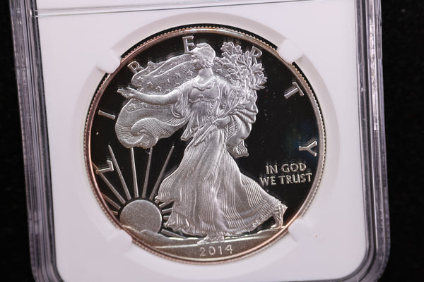 2014-W American Silver Eagle, Proof Strike, NGC Certified. Store #23082384