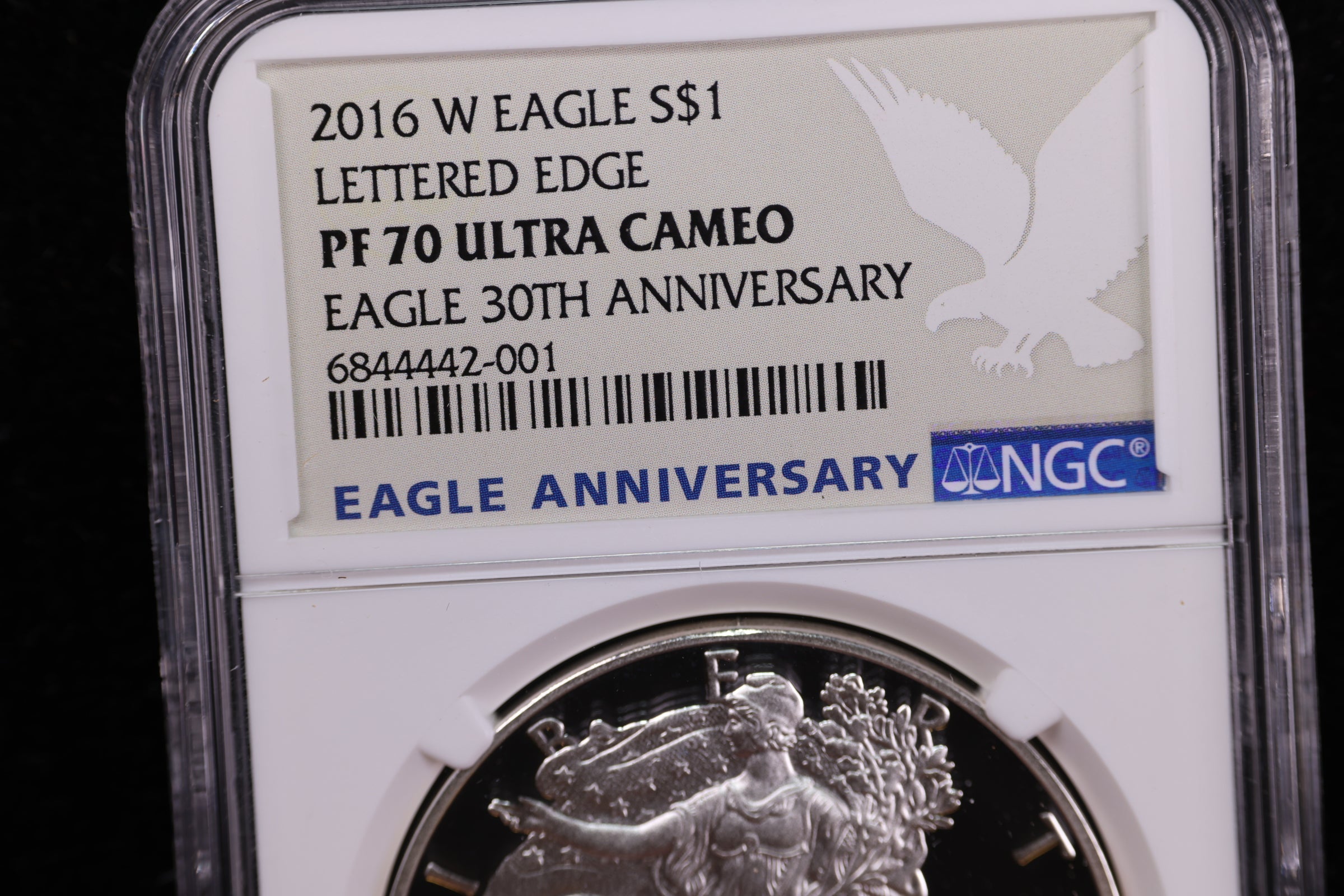 2016-W American Silver Eagle, Proof Strike, NGC PF 70, Store #AE0491