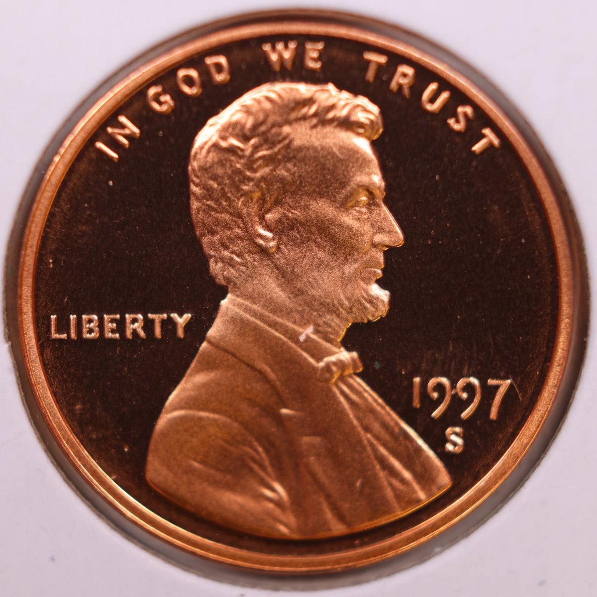 1997-S Lincoln Memorial Cent, Proof Uncirculated Coin, Store #CT1772