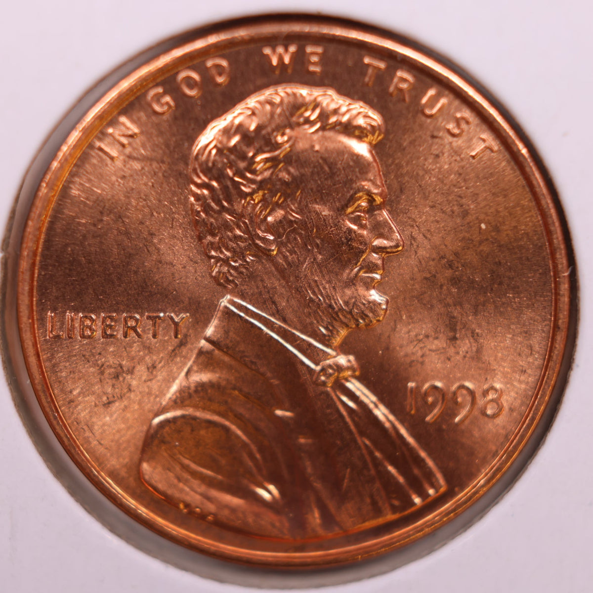 1998 Lincoln Memorial Cent, Uncirculated Coin, Store #CT1773