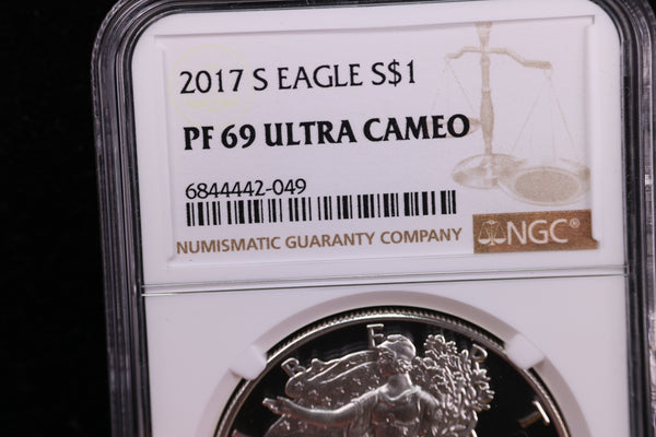 2017-W American Silver Eagle, Proof Strike, NGC Certified. Store #23082392