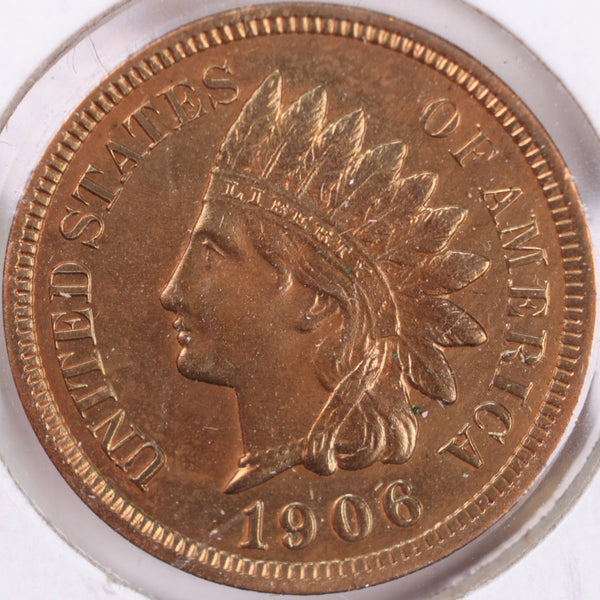 1906 Indian Head Cent, Mint State Uncirculated Coin, Store #CT0439