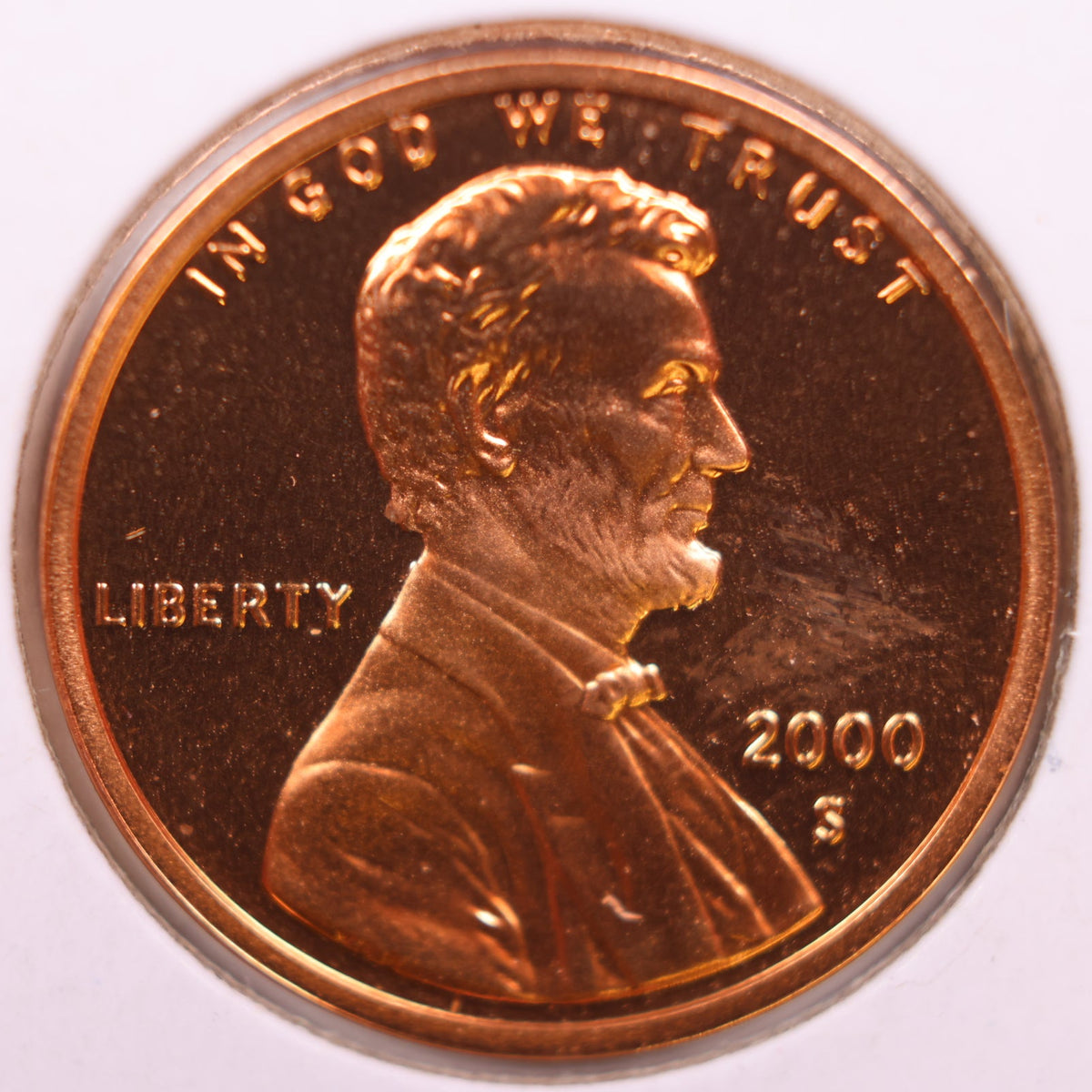 2000-S Lincoln Memorial Cent, Proof Uncirculated Coin, Store #CT1781