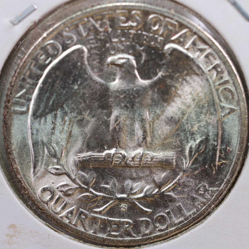 1945-S Washington Quarter, Mint State Uncirculated Coin, Store