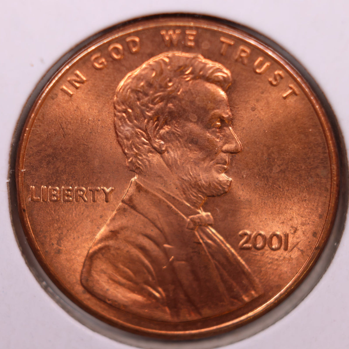 2001 Lincoln Memorial Cent, Uncirculated Coin, Store #CT1782